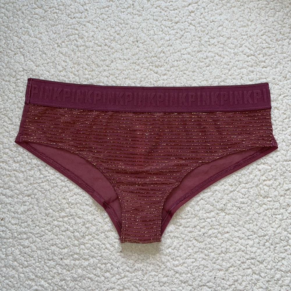 NWOT VS PINK Gold Striped Cheekster